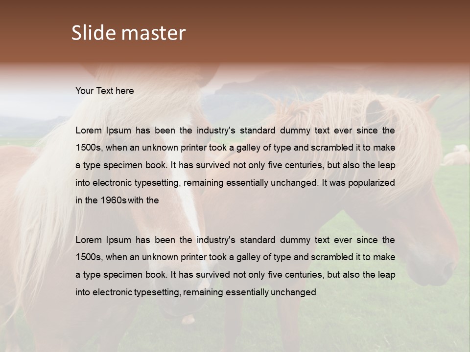 Coat Chestnut Breeding PowerPoint Template