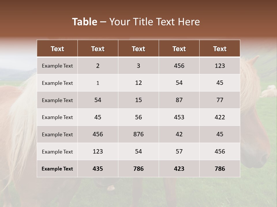 Coat Chestnut Breeding PowerPoint Template