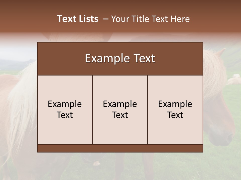 Coat Chestnut Breeding PowerPoint Template