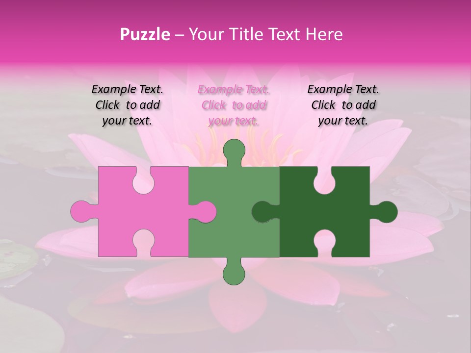 Natural Wet Pure PowerPoint Template