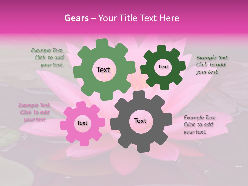 Natural Wet Pure PowerPoint Template