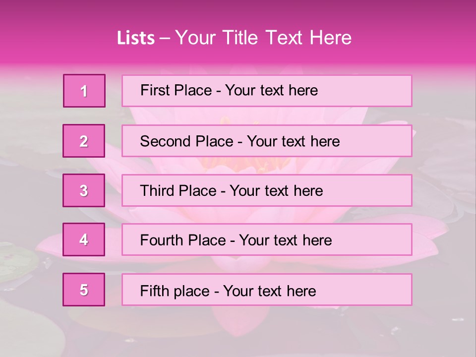 Natural Wet Pure PowerPoint Template