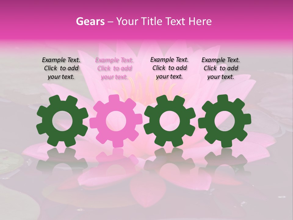 Natural Wet Pure PowerPoint Template