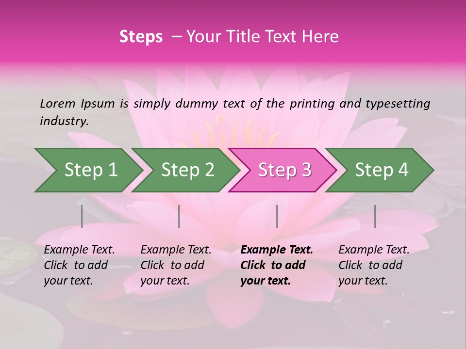 Natural Wet Pure PowerPoint Template
