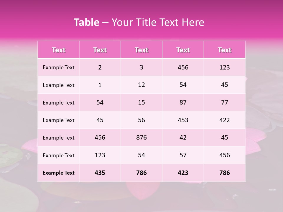 Natural Wet Pure PowerPoint Template