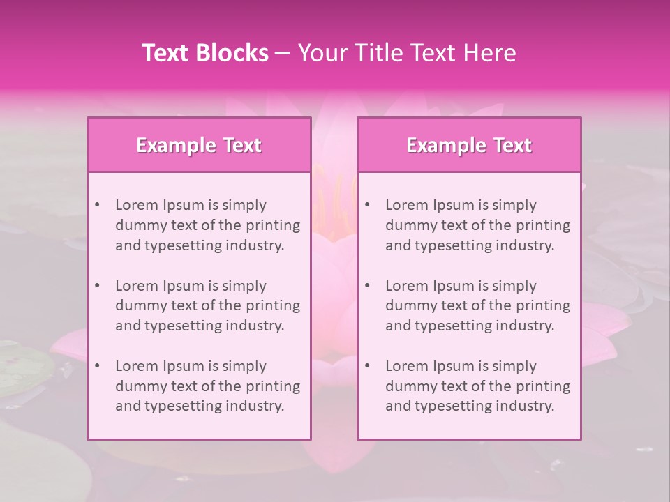 Natural Wet Pure PowerPoint Template