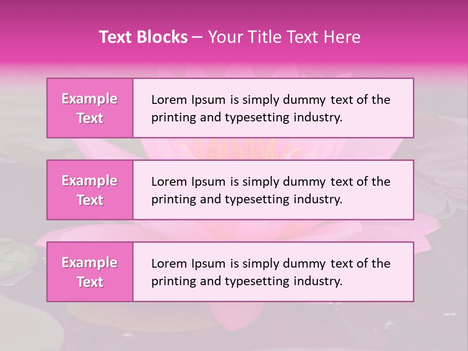 Natural Wet Pure PowerPoint Template