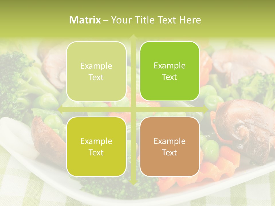 Health Mushrooms Carrot PowerPoint Template