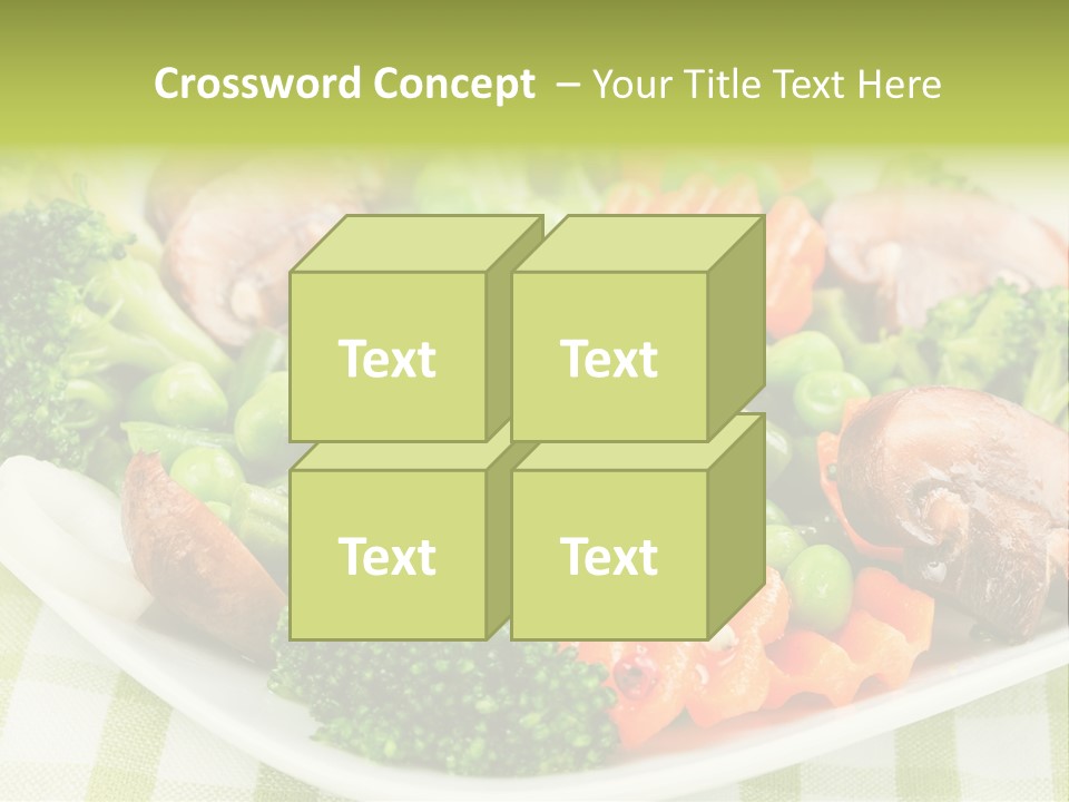 Health Mushrooms Carrot PowerPoint Template