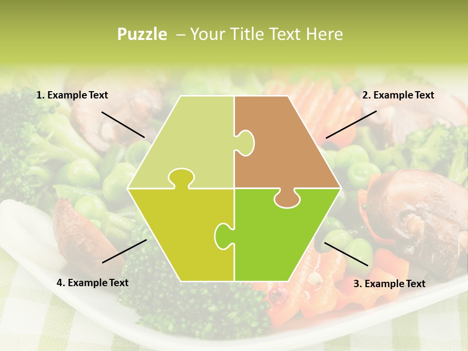 Health Mushrooms Carrot PowerPoint Template