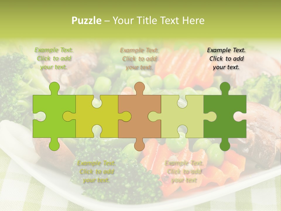 Health Mushrooms Carrot PowerPoint Template