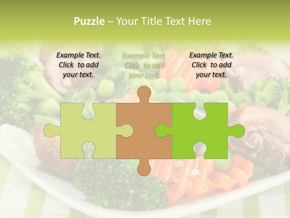 Health Mushrooms Carrot PowerPoint Template