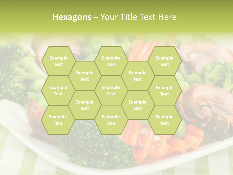 Health Mushrooms Carrot PowerPoint Template