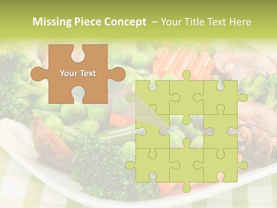 Health Mushrooms Carrot PowerPoint Template