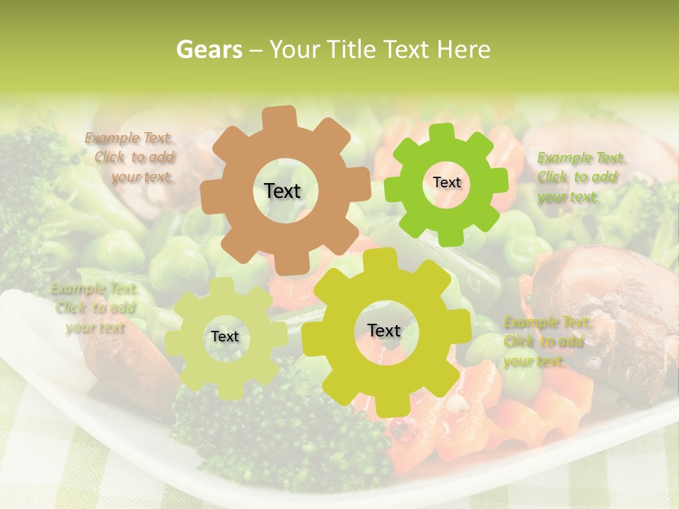 Health Mushrooms Carrot PowerPoint Template