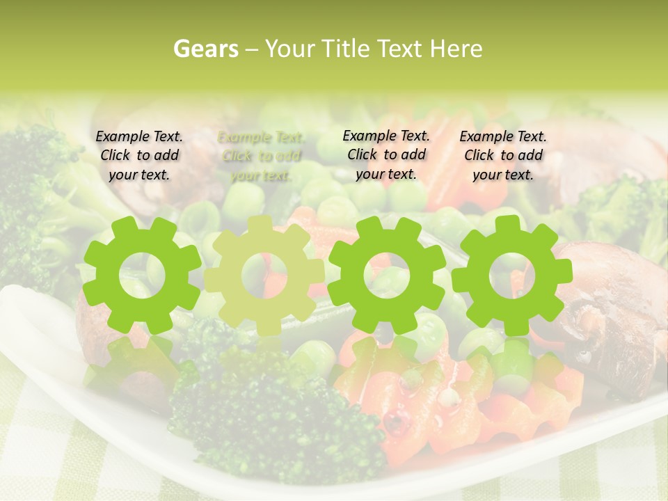 Health Mushrooms Carrot PowerPoint Template