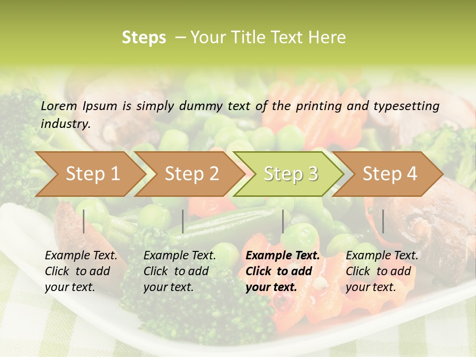 Health Mushrooms Carrot PowerPoint Template