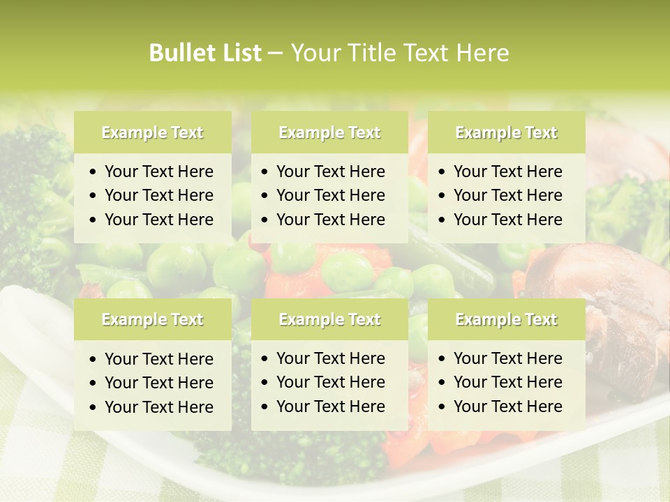 Health Mushrooms Carrot PowerPoint Template