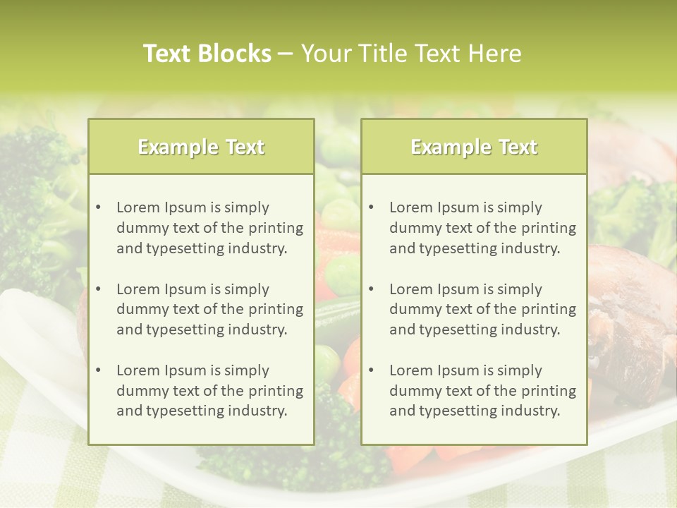 Health Mushrooms Carrot PowerPoint Template