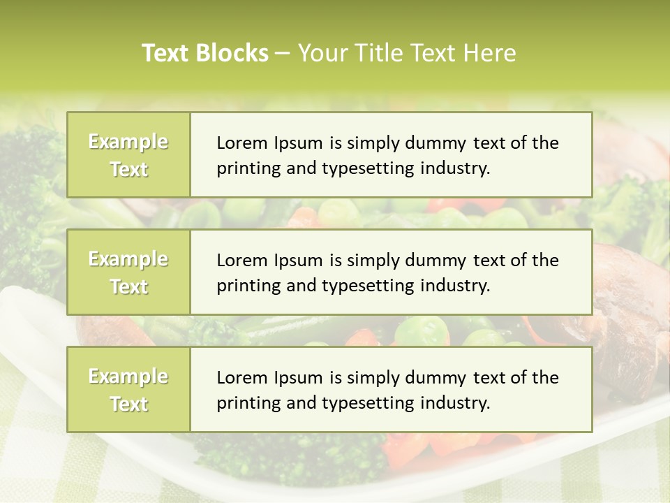 Health Mushrooms Carrot PowerPoint Template