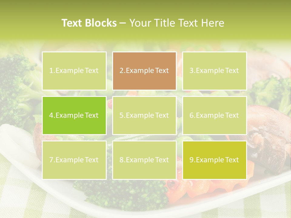 Health Mushrooms Carrot PowerPoint Template