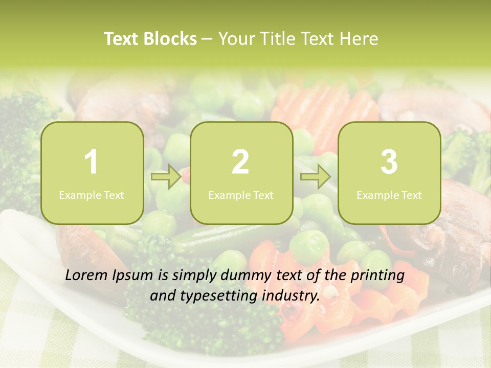 Health Mushrooms Carrot PowerPoint Template