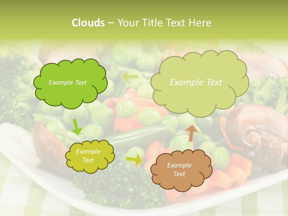 Health Mushrooms Carrot PowerPoint Template