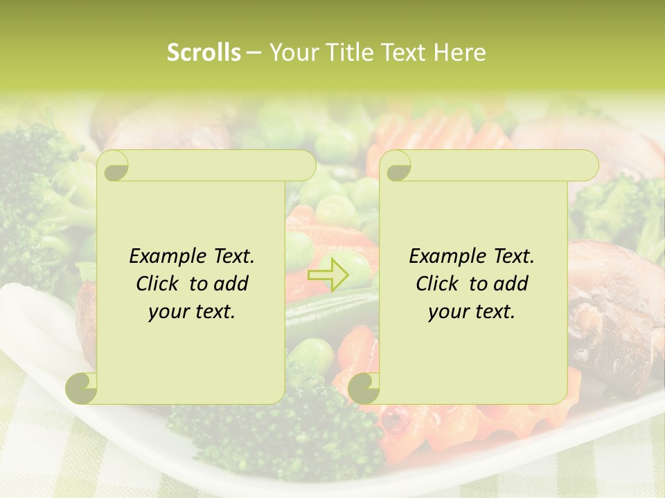 Health Mushrooms Carrot PowerPoint Template