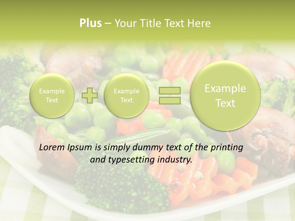 Health Mushrooms Carrot PowerPoint Template
