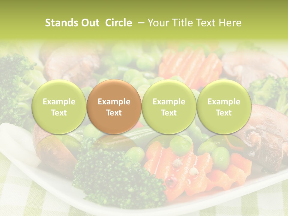 Health Mushrooms Carrot PowerPoint Template