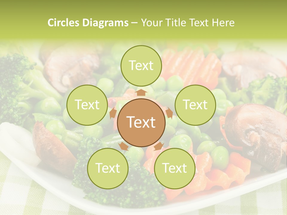 Health Mushrooms Carrot PowerPoint Template