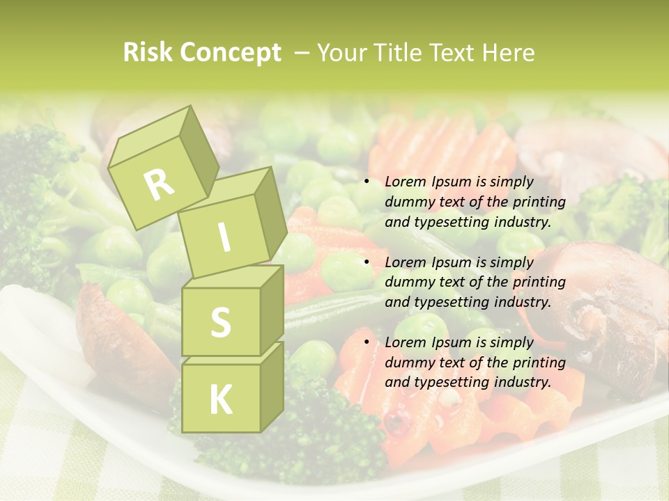 Health Mushrooms Carrot PowerPoint Template