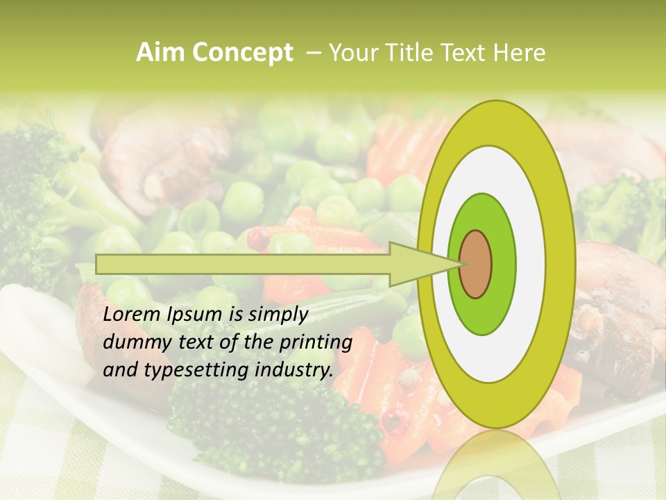 Health Mushrooms Carrot PowerPoint Template