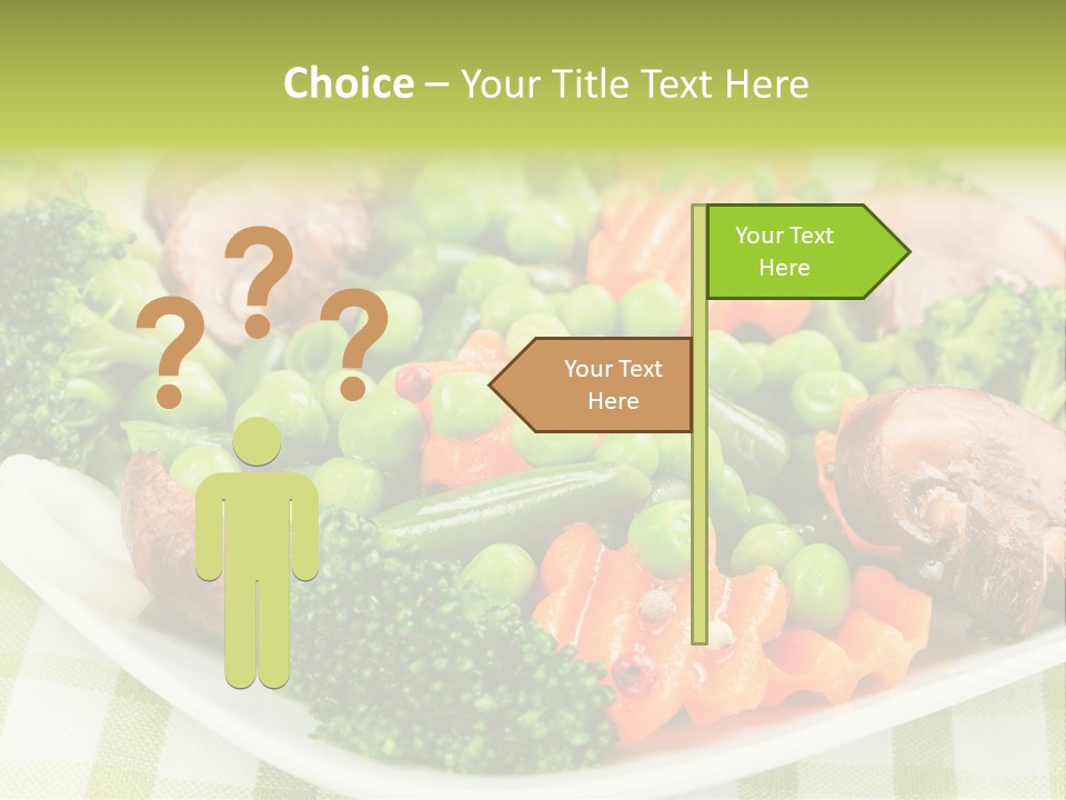 Health Mushrooms Carrot PowerPoint Template