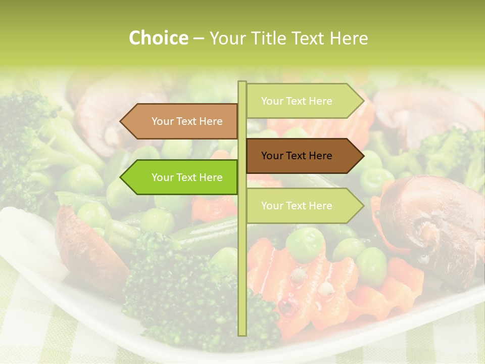 Health Mushrooms Carrot PowerPoint Template