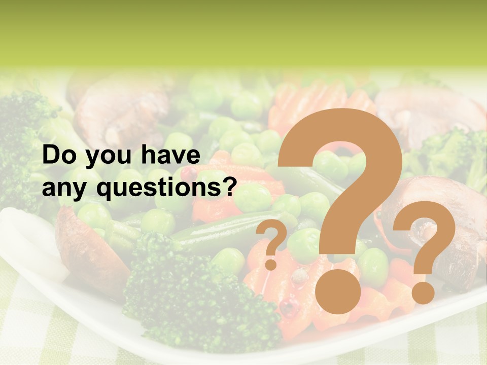 Health Mushrooms Carrot PowerPoint Template