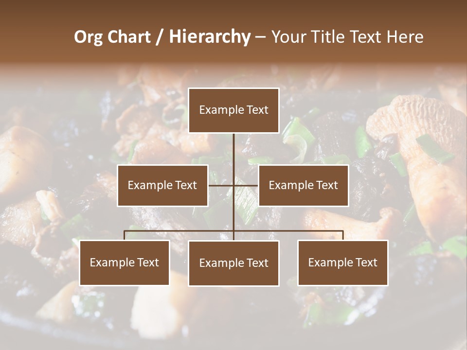 A Skillet Filled With Meat And Vegetables On Top Of A Table PowerPoint Template