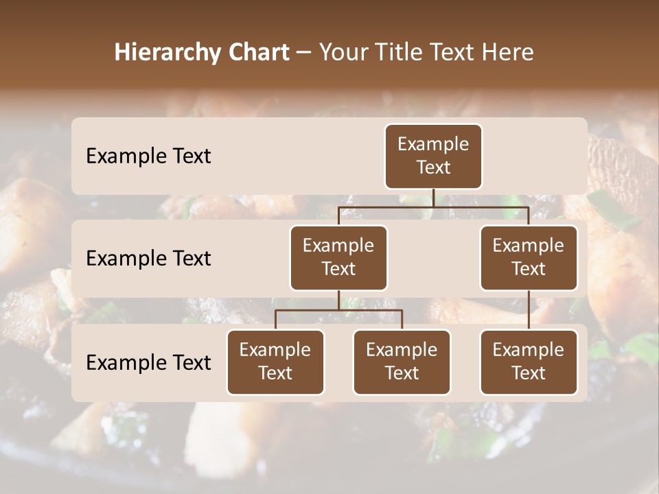 A Skillet Filled With Meat And Vegetables On Top Of A Table PowerPoint Template