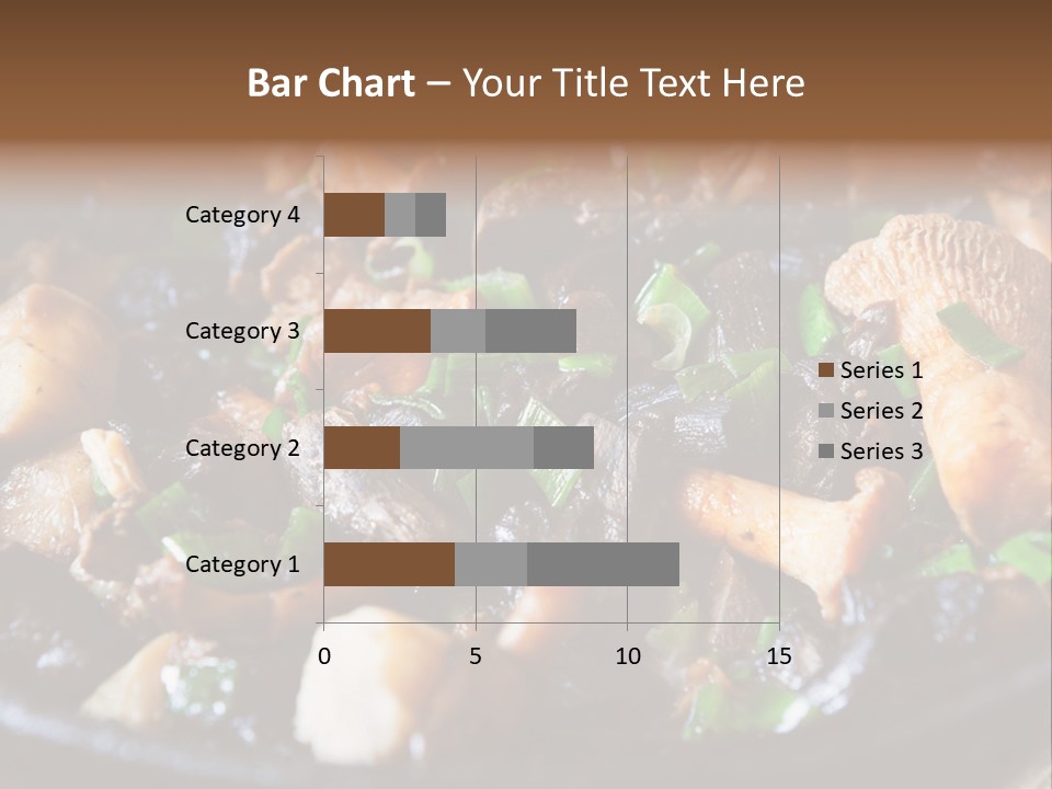 A Skillet Filled With Meat And Vegetables On Top Of A Table PowerPoint Template