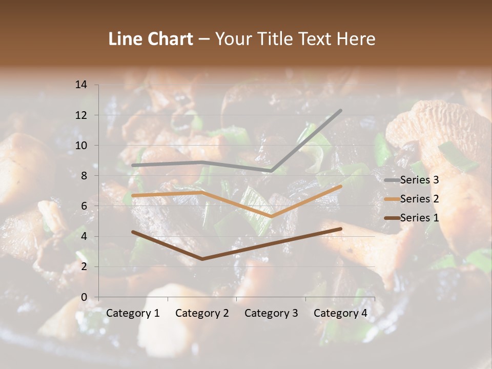 A Skillet Filled With Meat And Vegetables On Top Of A Table PowerPoint Template