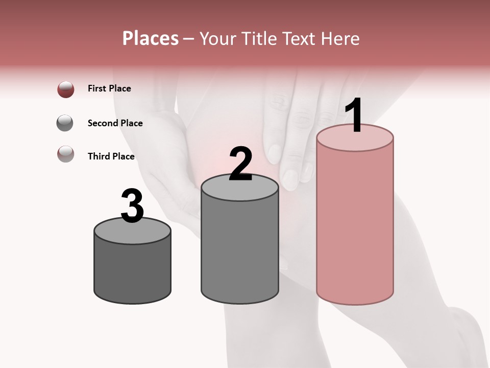 A Woman Holding Her Knee In Pain Powerpoint Presentation PowerPoint Template