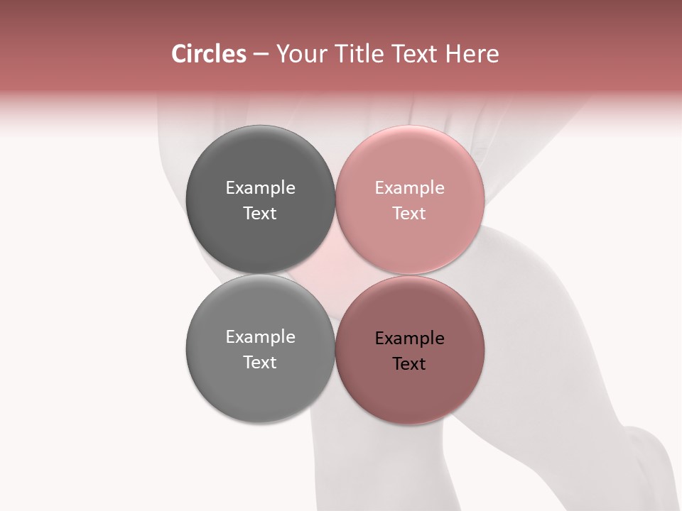 A Woman Holding Her Knee In Pain Powerpoint Presentation PowerPoint Template