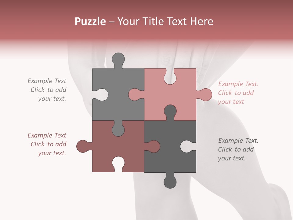 A Woman Holding Her Knee In Pain Powerpoint Presentation PowerPoint Template