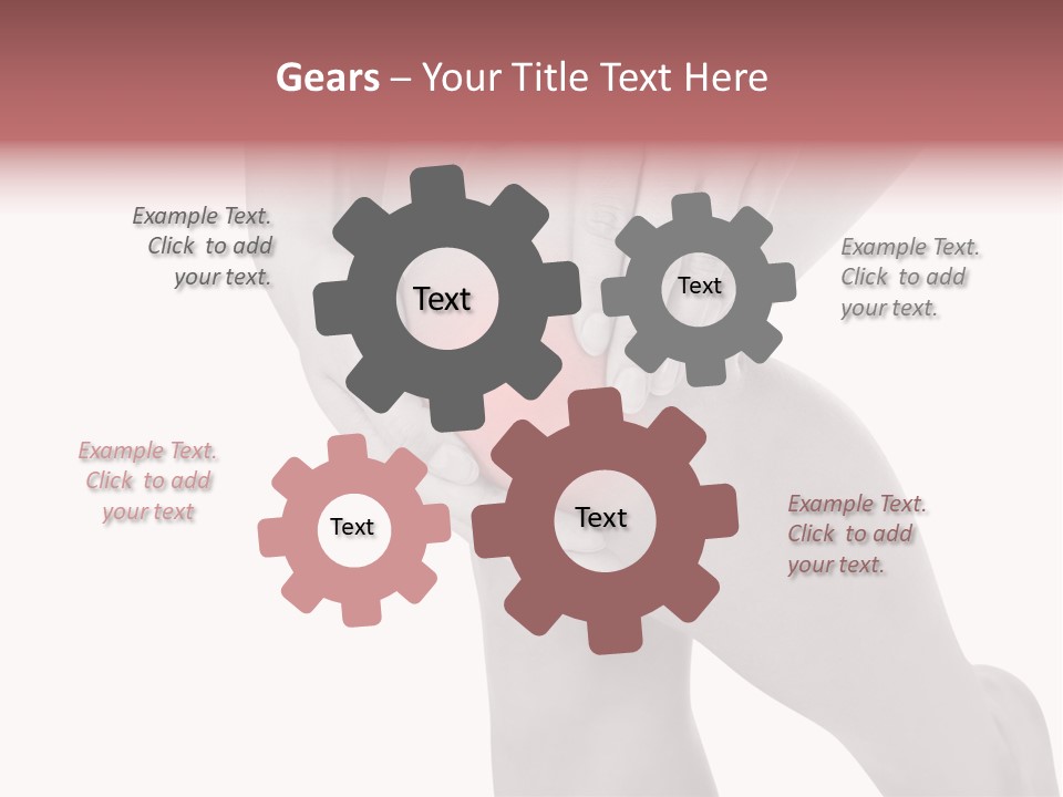 A Woman Holding Her Knee In Pain Powerpoint Presentation PowerPoint Template