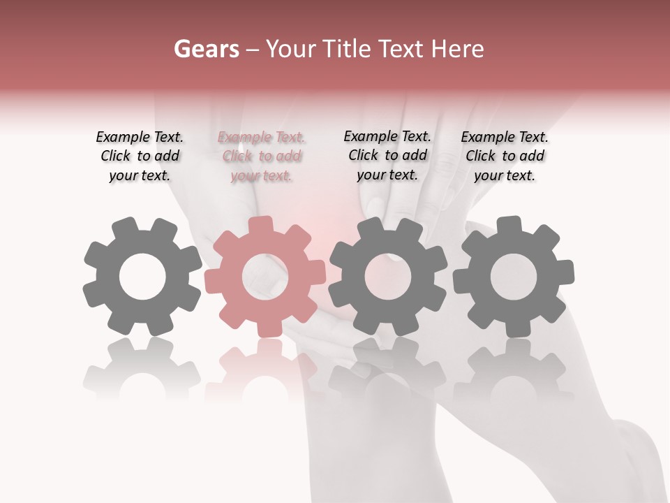 A Woman Holding Her Knee In Pain Powerpoint Presentation PowerPoint Template