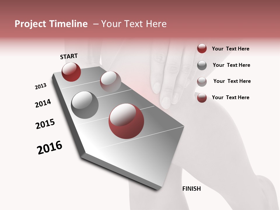 A Woman Holding Her Knee In Pain Powerpoint Presentation PowerPoint Template