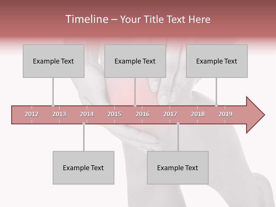 A Woman Holding Her Knee In Pain Powerpoint Presentation PowerPoint Template