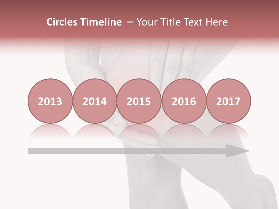 A Woman Holding Her Knee In Pain Powerpoint Presentation PowerPoint Template