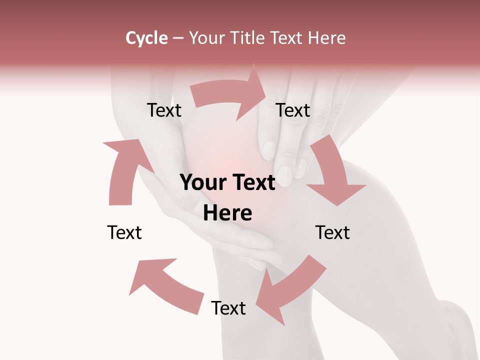 A Woman Holding Her Knee In Pain Powerpoint Presentation PowerPoint Template