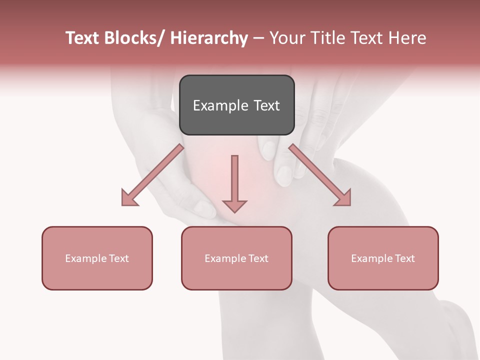 A Woman Holding Her Knee In Pain Powerpoint Presentation PowerPoint Template